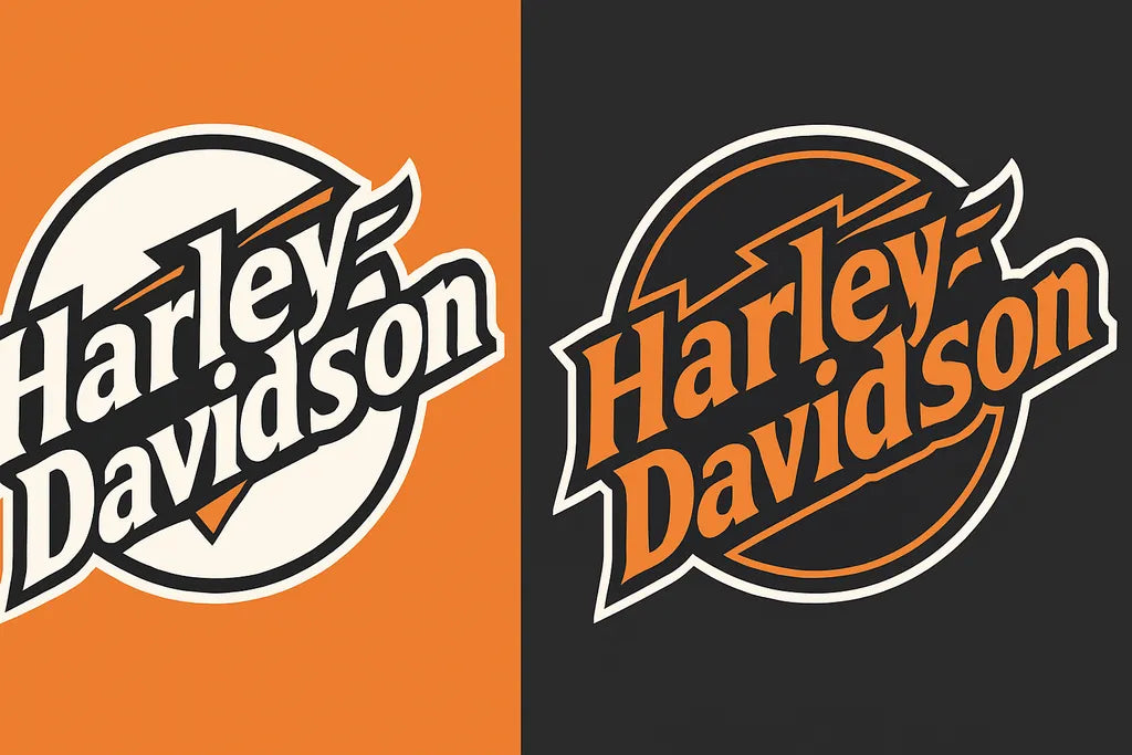 Bold Retro Motorcycle Logo - LoGo001HD