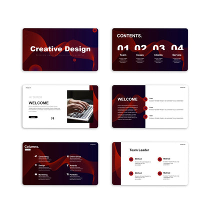 Annual Creative Business Presentation Template - PPT003Cr