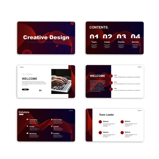 Annual Creative Business Presentation Template - PPT003Cr