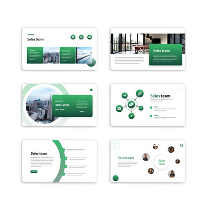 Sales Business Annual Report Presentation Template - PP006SB