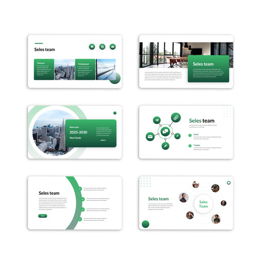 Sales Business Annual Report Presentation Template - PP006SB