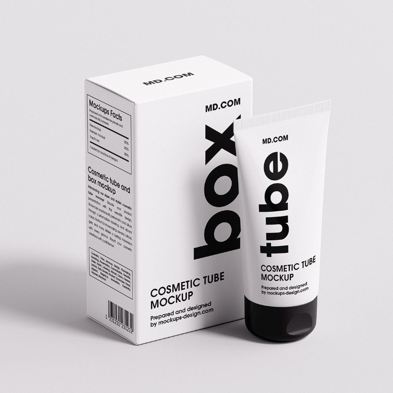 Cosmetic Tube Mockup - Pa006CT