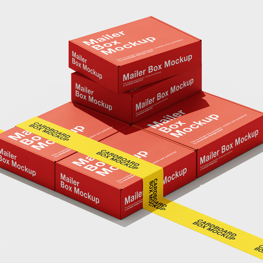 Mailer Box mockup - Mo002MB