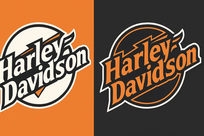 Bold Retro Motorcycle Logo - LoGo001HD