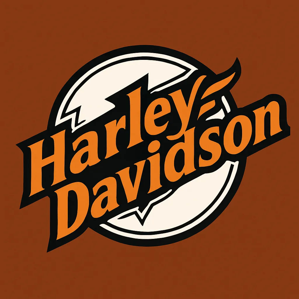 Bold Retro Motorcycle Logo - LoGo001HD