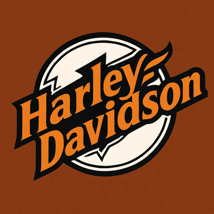 Bold Retro Motorcycle Logo - LoGo001HD