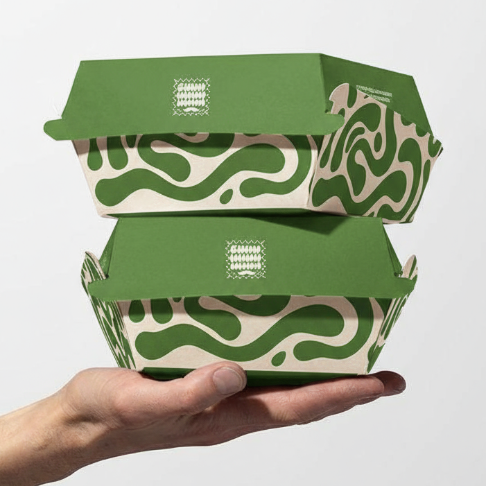 Burger box mockup - Mo003BB